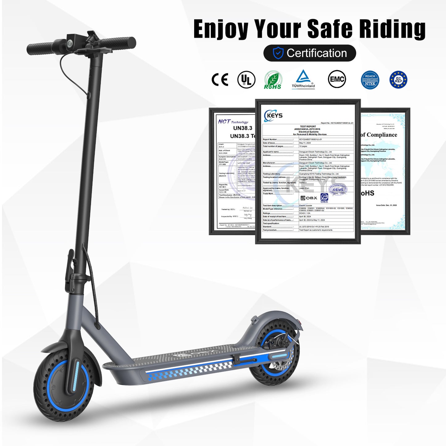 Patinete eléctrico ultraligero de 350 W para desplazamientos diarios con control inteligente por aplicación