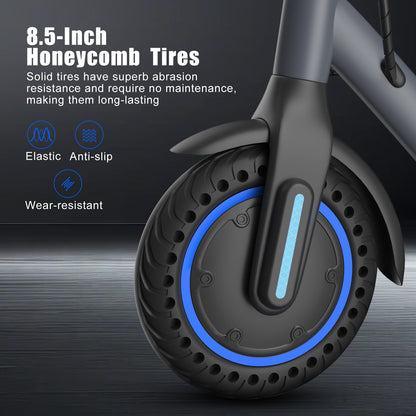 Patinete eléctrico ultraligero de 350 W para desplazamientos diarios con control inteligente por aplicación