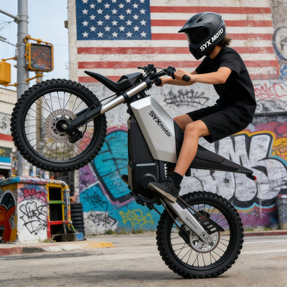 SYX MOTO Sprk Electric Dirt Bike 4000W Peak 60V/27AH Off-Road E-Dirt Bike for Teens & Adults - SYX MOTO