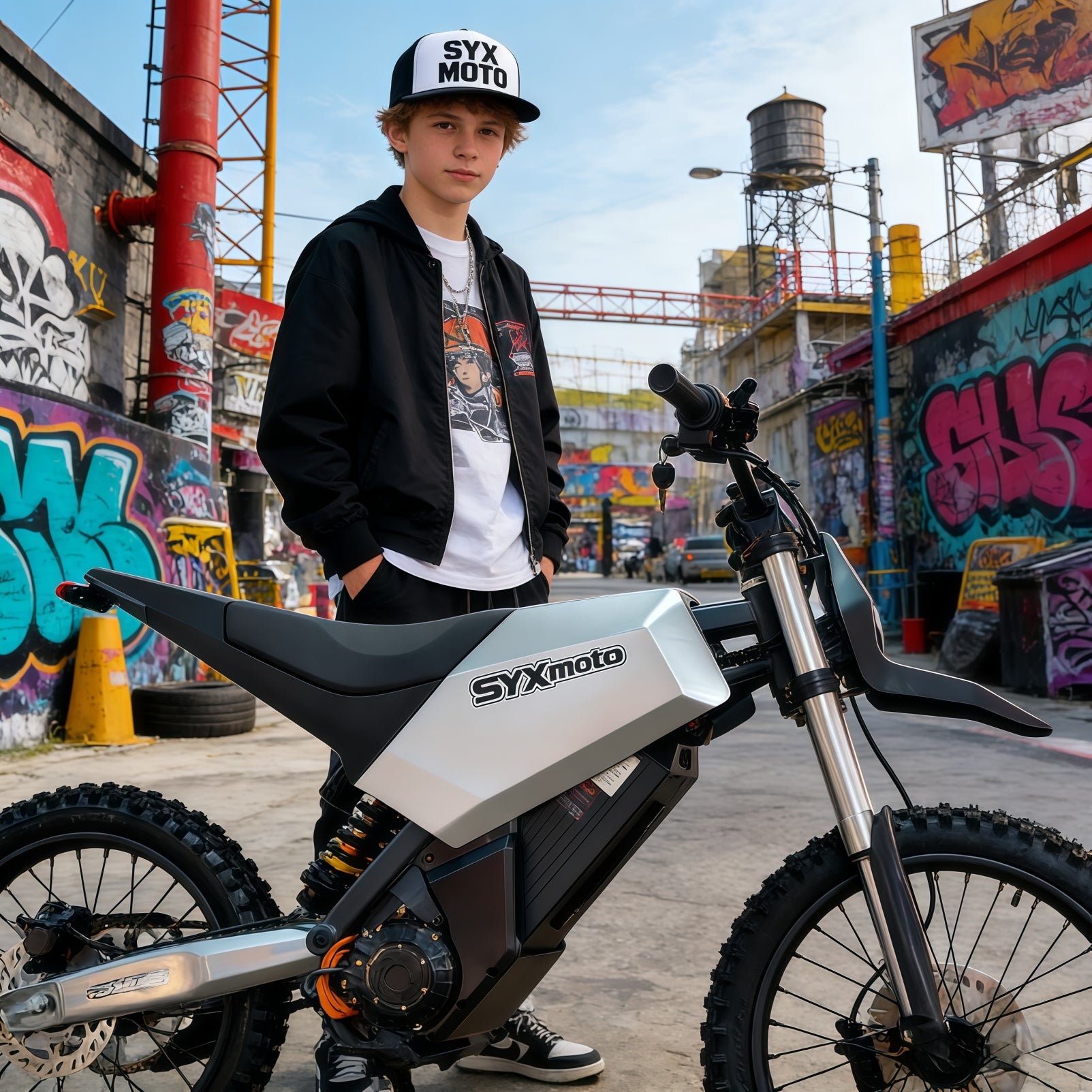 SYX MOTO Sprk Electric Dirt Bike 4000W Peak 60V/27AH Off-Road E-Dirt Bike for Teens & Adults - SYX MOTO