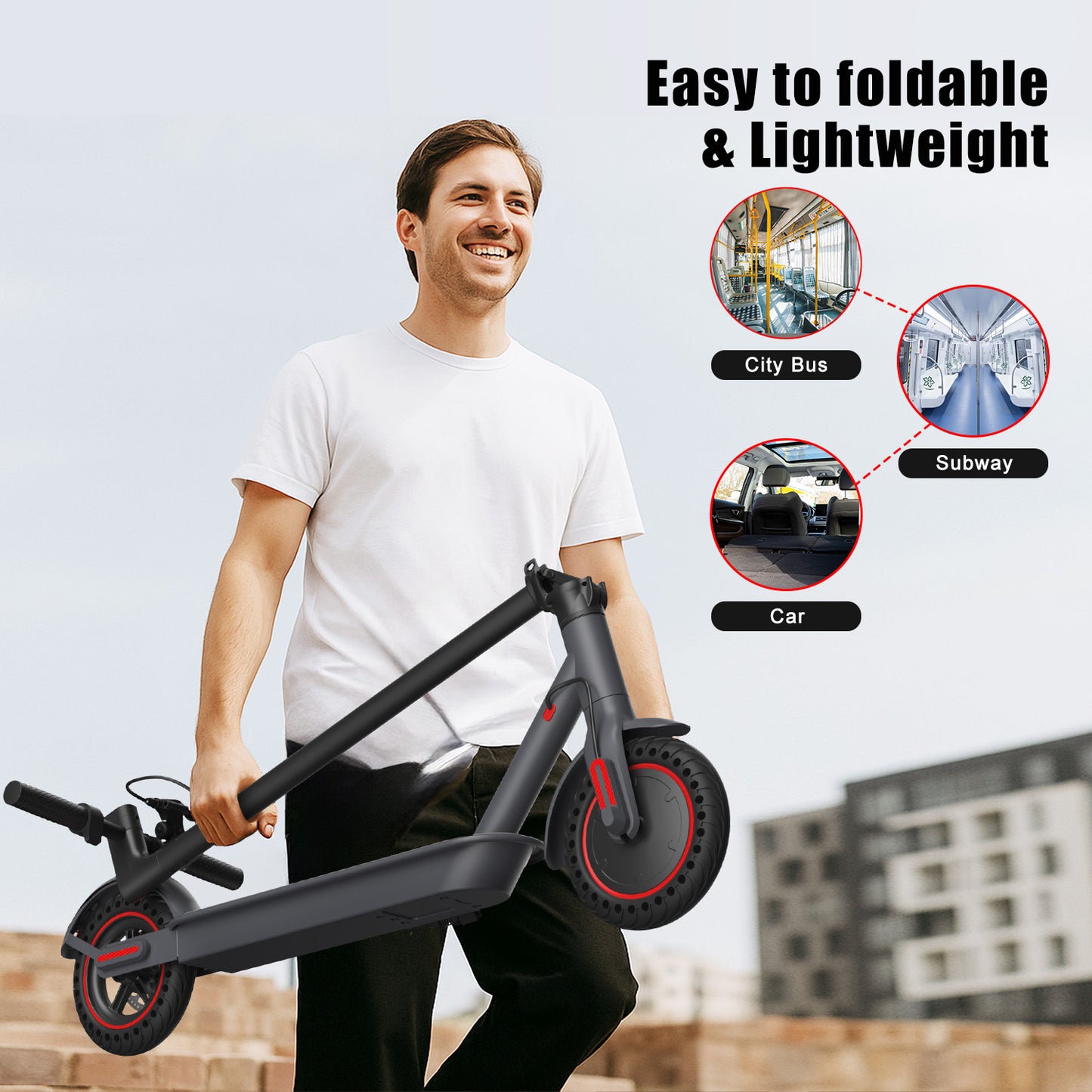 Patinete eléctrico de 350 W, compacto y con conectividad a la app