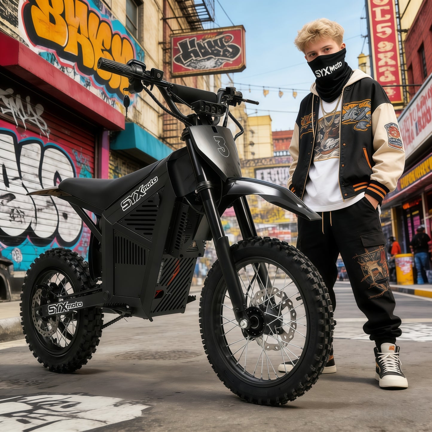 SYX MOTO ARC Electric Dirt Bike 3000W Peak 48V/21AH Off-Road E-Dirt Bike for Teens & Adults - SYX MOTO