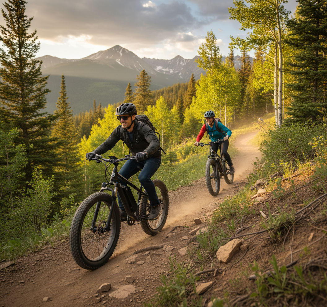 1000W Electric Bike for Adults - 26" Fat Tire eBike, 48V 15Ah, 22mph, Shimano 7-Speed