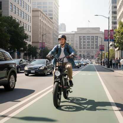 2000W Dual Motor Electric Bike - 140-Mile Range, 20" Fat Tire eBike, Hydraulic Brakes