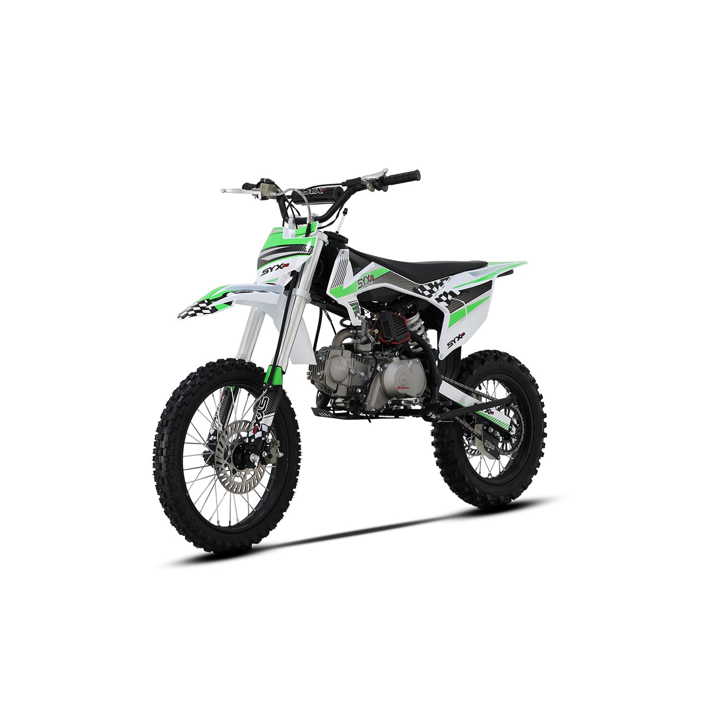 SYX MOTO K1 125cc Dirt Bike, 50 MPH, 123 Mile Range, 4-Speed Manual