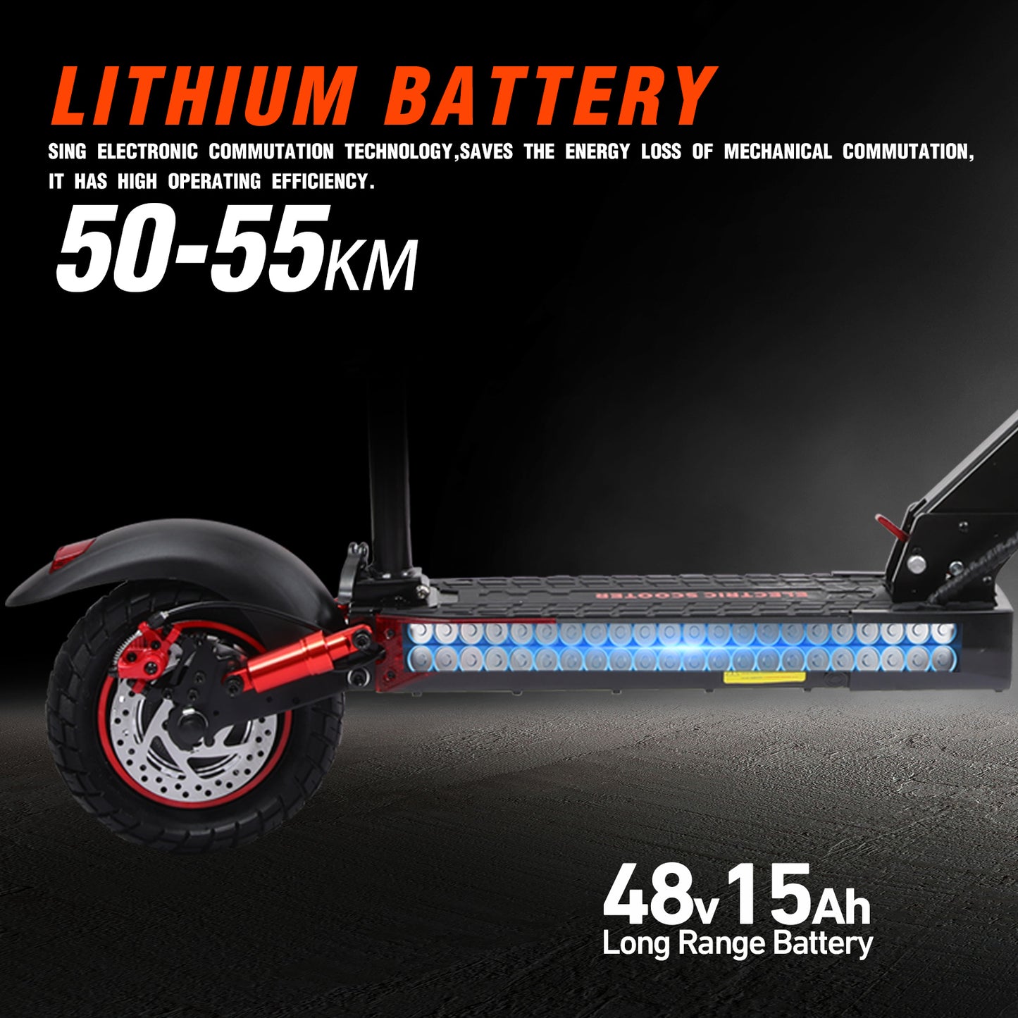 Patinete eléctrico todoterreno de 800 W para adultos: plegable y potente 