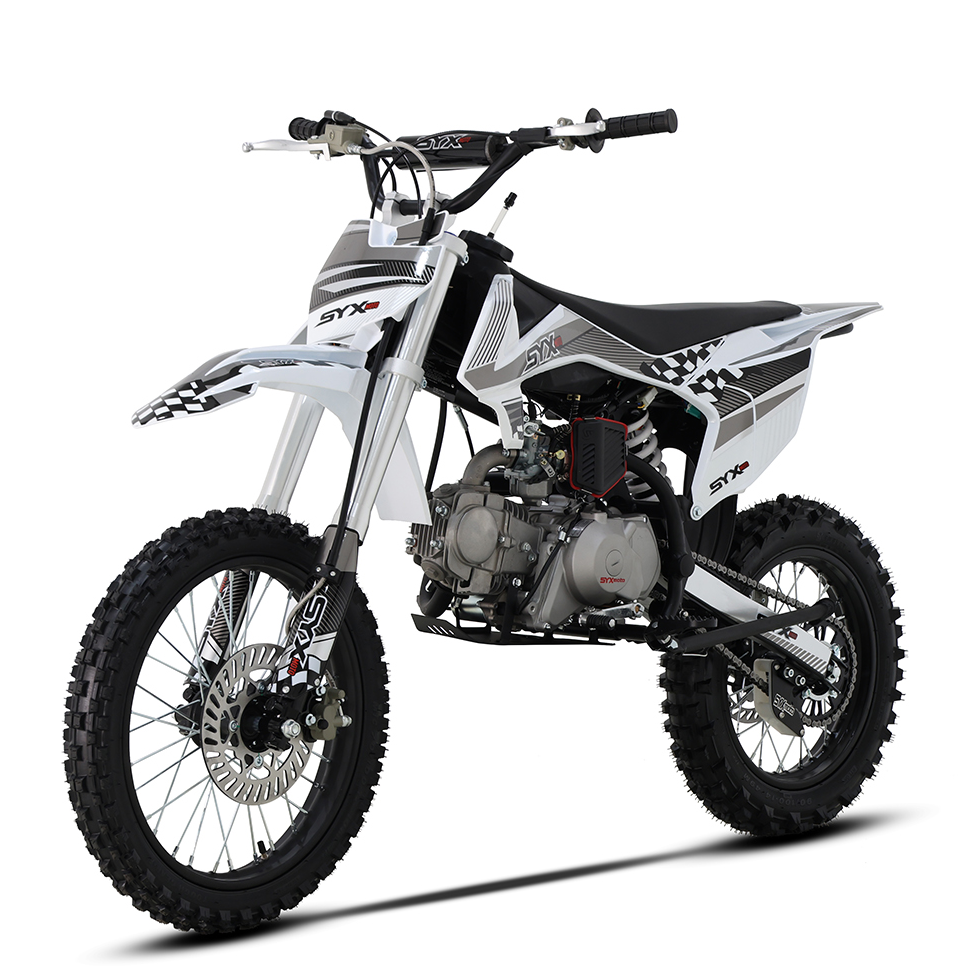 SYX MOTO K1 125cc Dirt Bike, 4-stroke Off-road Motorcycle, 50 MPH, 123 Mile Range, 4-Speed Manual - SYX MOTO