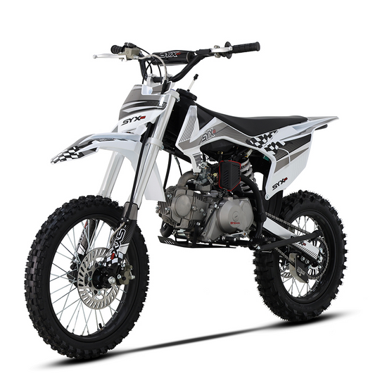 SYX MOTO K1 125cc Dirt Bike, 4-stroke Off-road Motorcycle, 50 MPH, 123 Mile Range, 4-Speed Manual