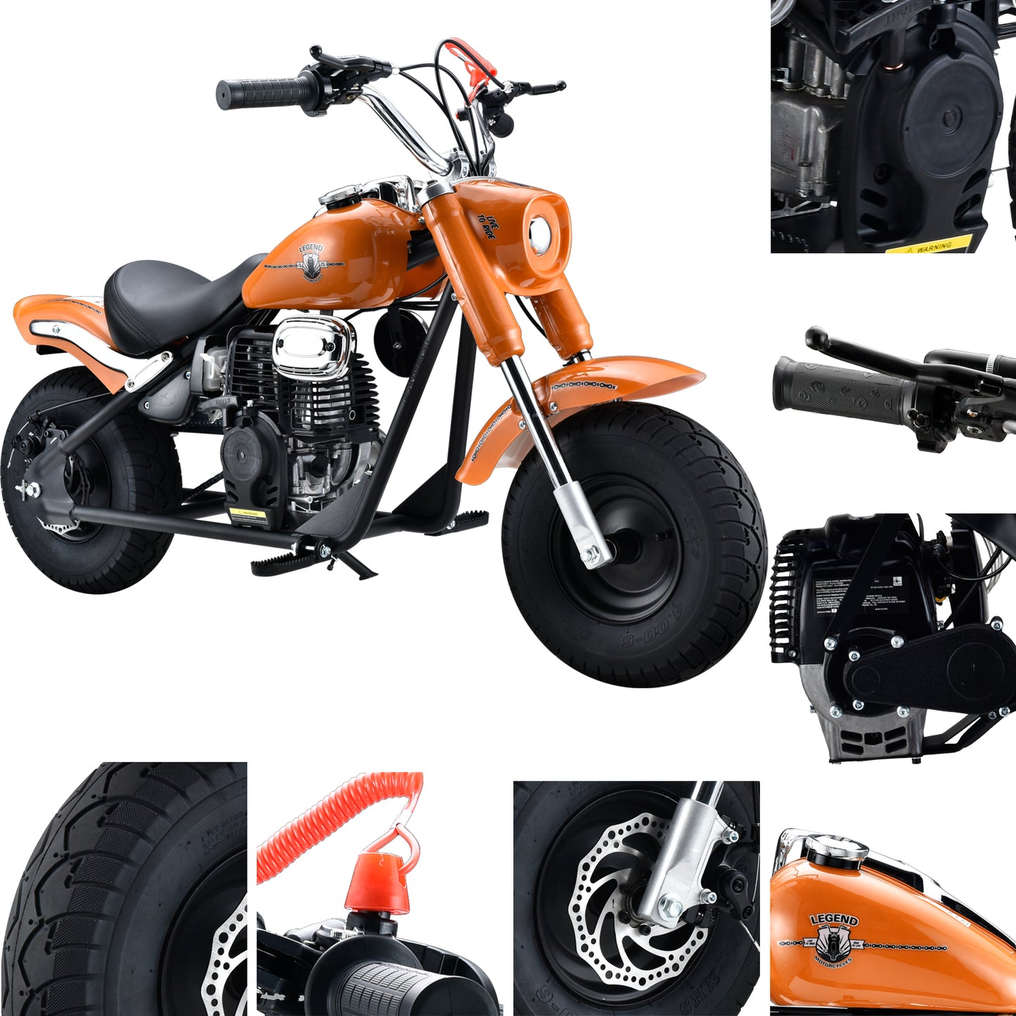 SYX MOTO MT-7 40cc 4 Stroke Mini Cruiser Motorcycle Dirt Bike