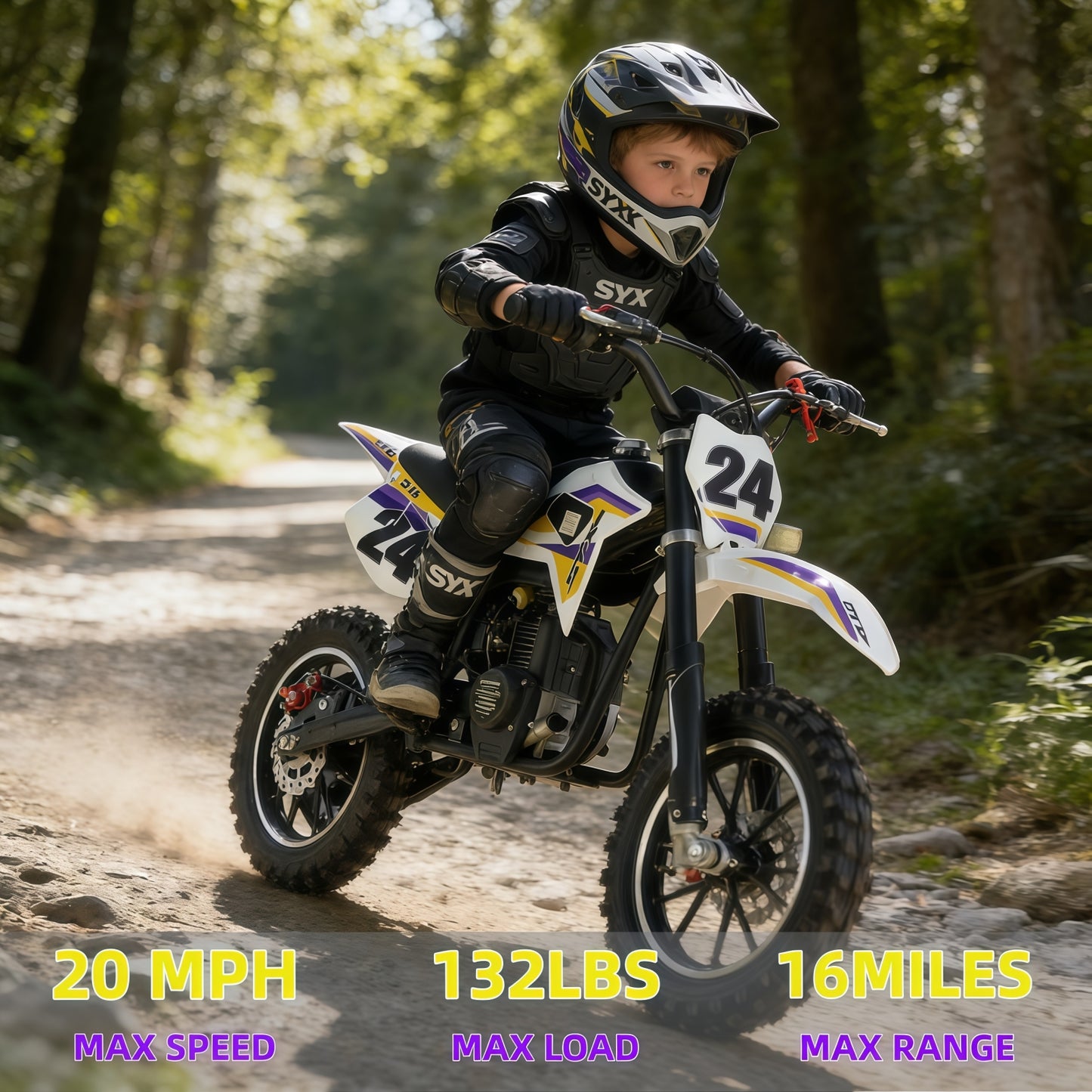 SYX MOTO MK 40cc 4 Stroke Pull Start Mini Dirt Bike Off Road - SYX MOTO