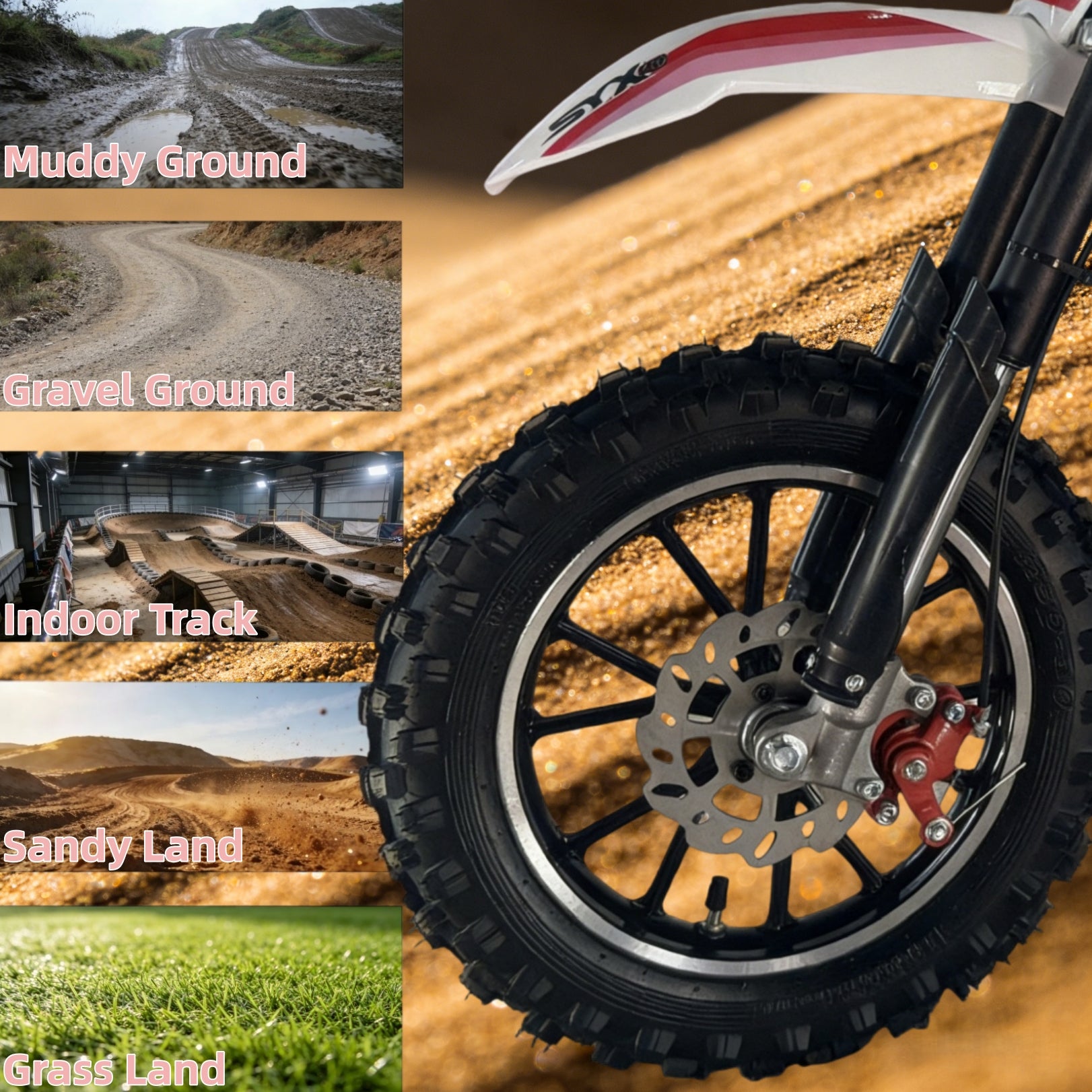 SYX MOTO MK 40cc 4 Stroke Pull Start Mini Dirt Bike Off Road - SYX MOTO