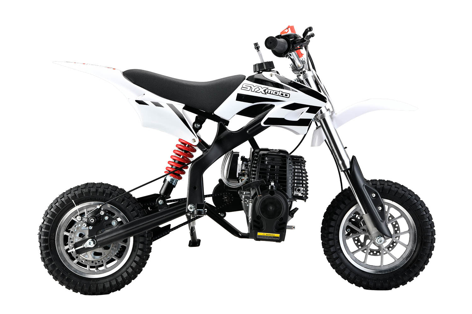 SYX MOTO Whip 125cc Kick Start Dirt Bike 4-Stroke Gas Powered Off Road Pit  Bike, BLACK/BLUE