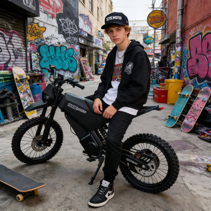 SYX MOTO Sprk Electric Dirt Bike 4000W Peak 60V/27AH Off-Road E-Dirt Bike for Teens & Adults - SYX MOTO