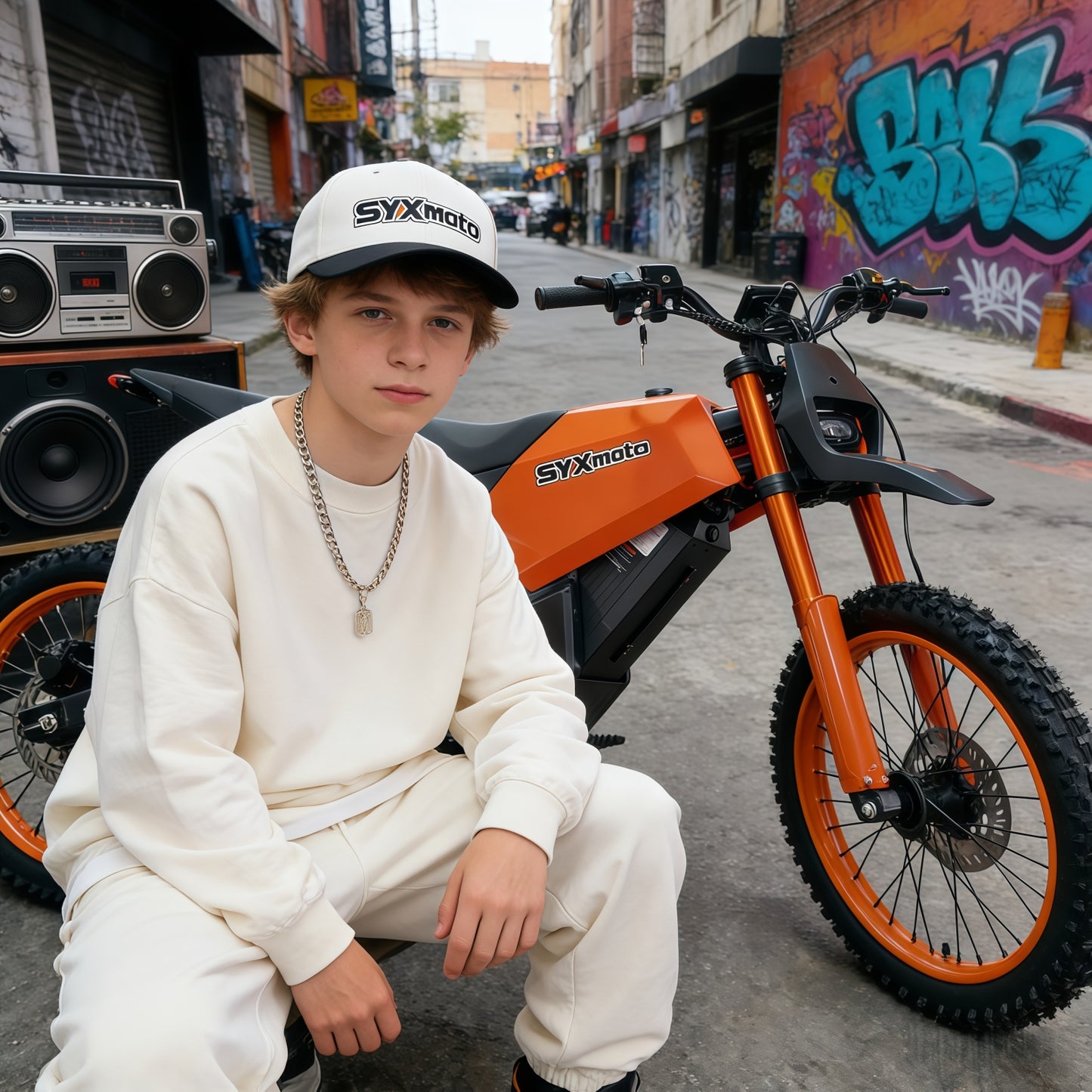 SYX MOTO Sprk Electric Dirt Bike 4000W Peak 60V/27AH Off-Road E-Dirt Bike for Teens & Adults - SYX MOTO