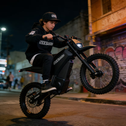 SYX MOTO Sprk Electric Dirt Bike 4000W Peak 60V/27AH Off-Road E-Dirt Bike for Teens & Adults - SYX MOTO