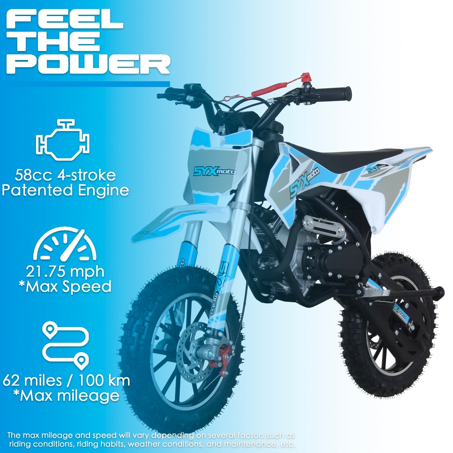 SYX 58cc Kids Dirt Bike