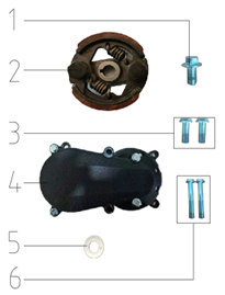 SYX MOTO CLUTCH CROW BLOCK REDUCER CASING for VK 58cc Mini Dirt Bike Parts and Accessories Replacement