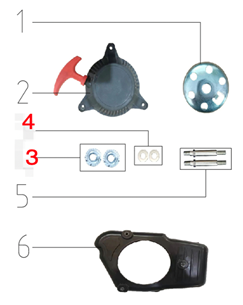 SYX MOTO Starting System Replacement Parts For VK 58cc Dirt Bike