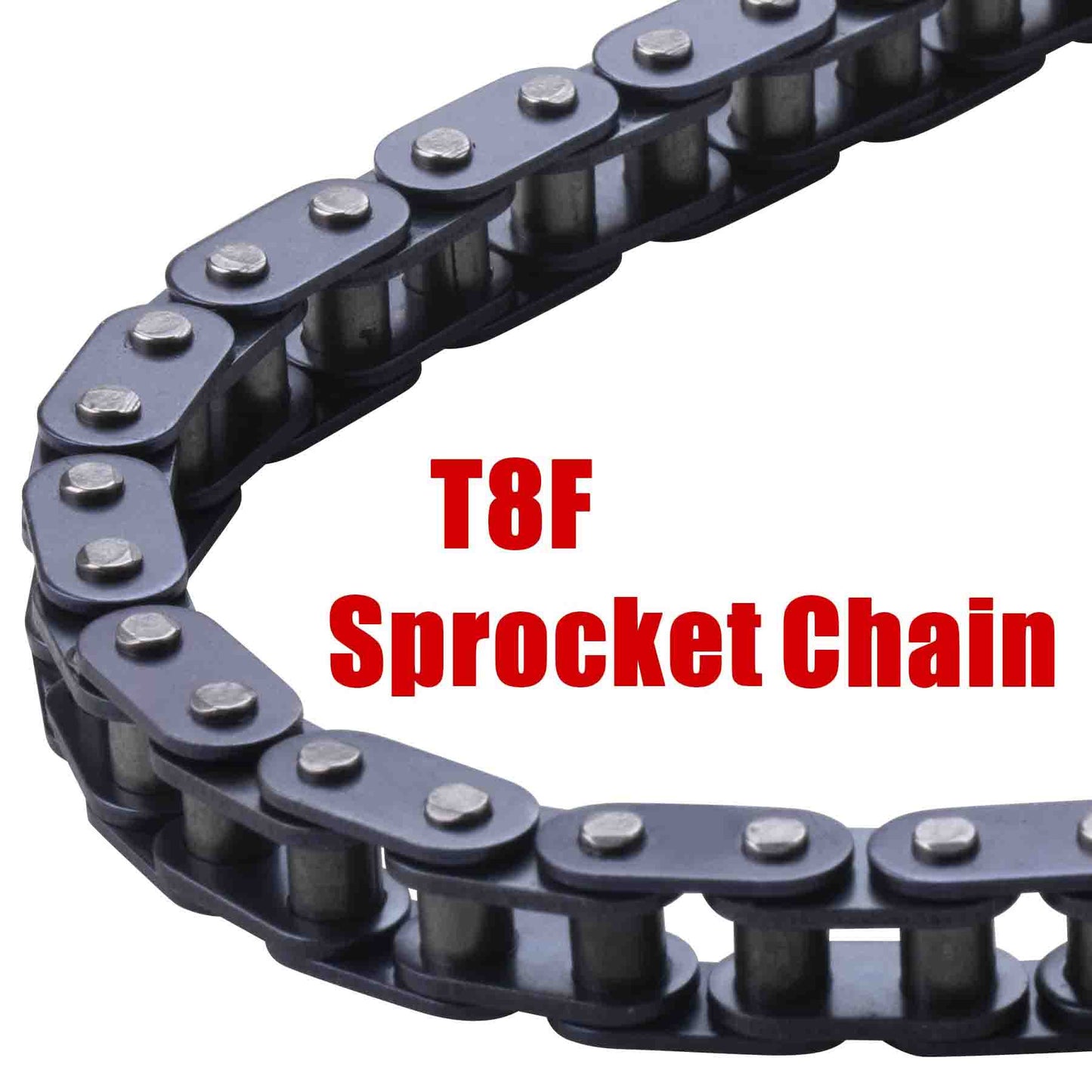 SYX MOTO Chain for PAD50-1Z 50cc Dirt Bike, T8F 130 Links