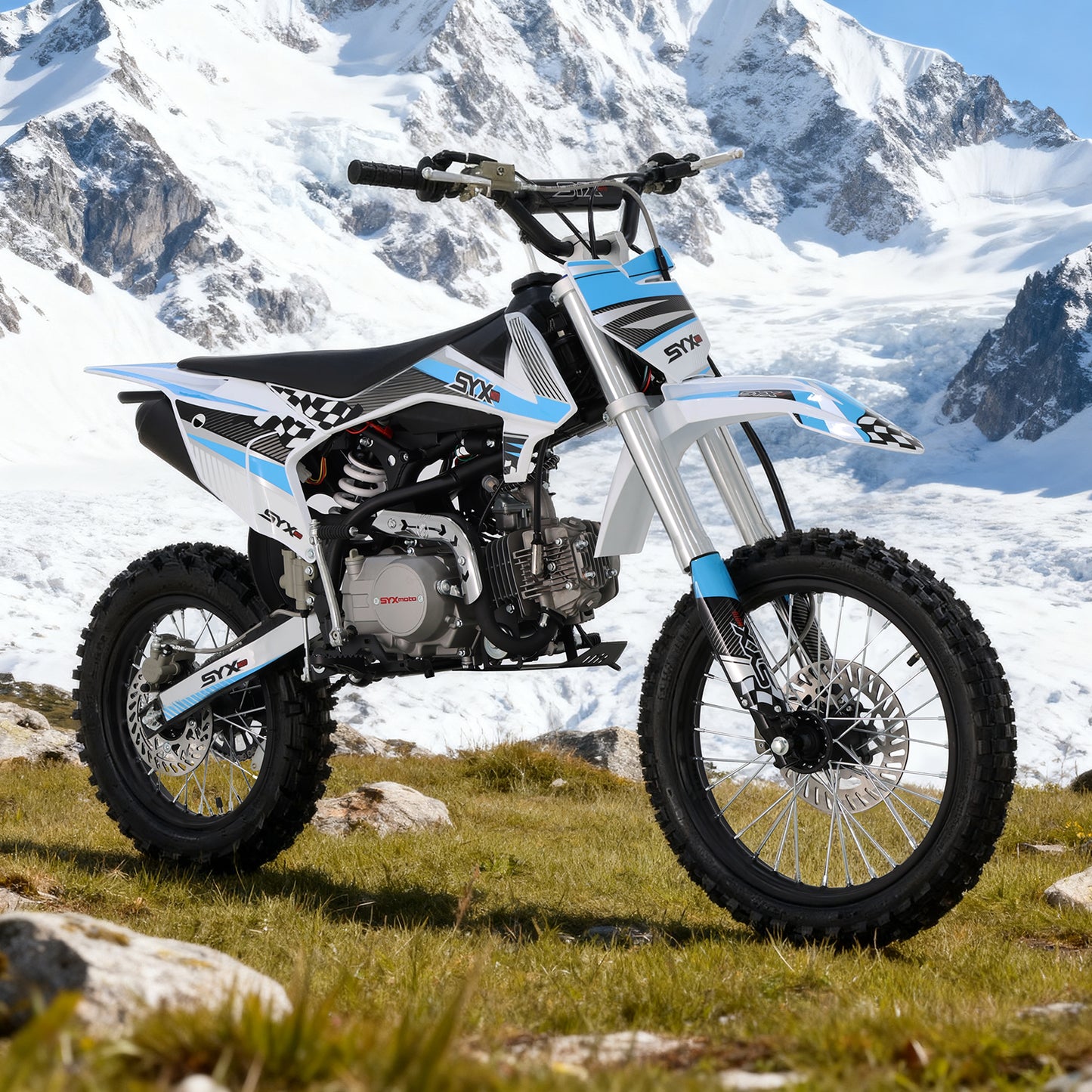 SYX MOTO K1 125cc Dirt Bike, 50 MPH, 123 Mile Range, 4-Speed Manual