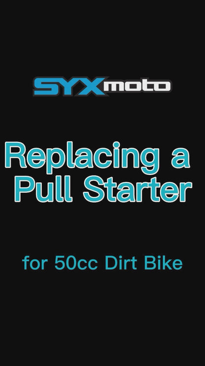 SYX MOTO Holeshot Small Pull Starter Replacement Parts for 50cc Mini Dirt Bike