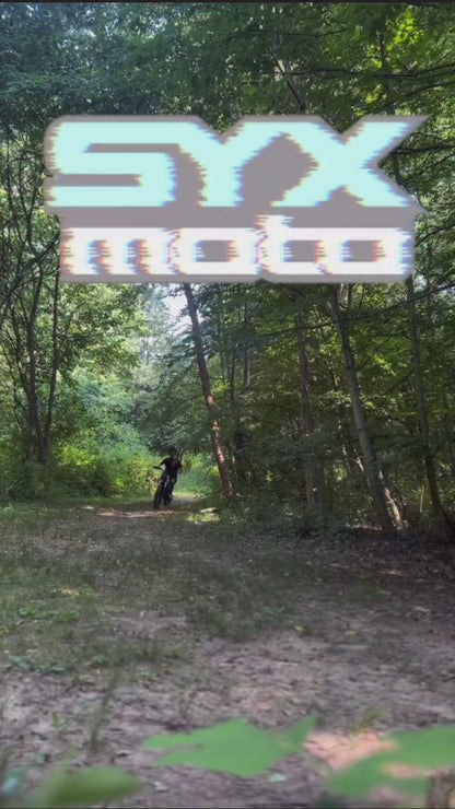 SYX MOTO SPRK Electric Dirt Bike | 5500W Peak, 43MPH High Speed Off-Road Trail Motorcycle (60V 27Ah)