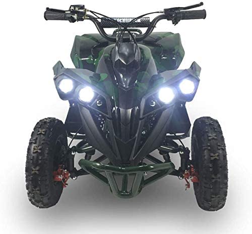 SYX MOTO Bruiser Kids Mini Electric ATV, Camo Green - SYX MOTO