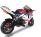 SYX MOTO Apex Pull Start Mini Pocket Bike, Red/Blue - SYX MOTO