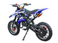SYX MOTO Holeshot 50cc Pull Start Mini Dirt Bike, Blue - SYX MOTO