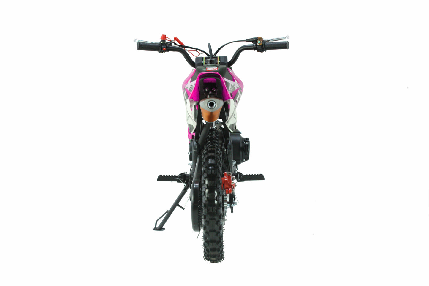 SYX MOTO Holeshot 50cc Pull Start Mini Dirt Bike, Pink - SYX MOTO