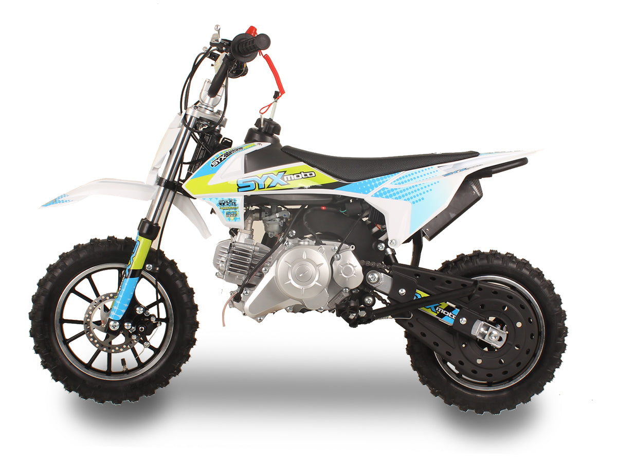 SYX MOTO Tearoff 60cc Mini Dirt Bike, Yellow/Blue - SYX MOTO