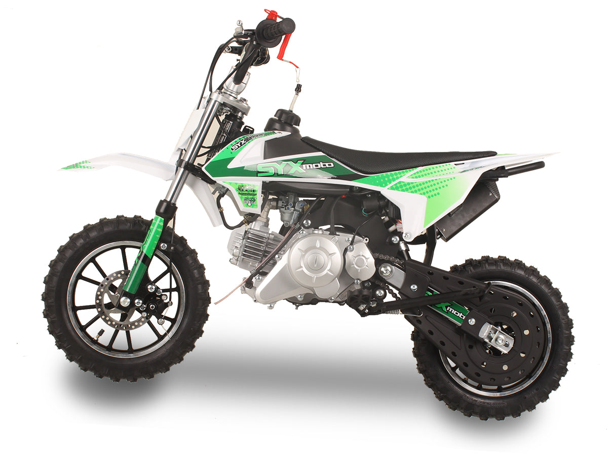 SYX MOTO Tearoff 60cc Mini Dirt Bike, Green - SYX MOTO