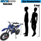 SYX MOTO Holeshot 50cc Pull Start Mini Dirt Bike, Blue - SYX MOTO