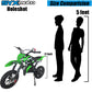 SYX MOTO Holeshot 50cc Pull Start Mini Dirt Bike, Green - SYX MOTO