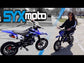 SYX MOTO Holeshot 50cc Pull Start Mini Dirt Bike, Blue